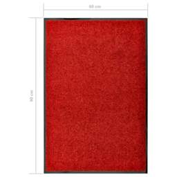 Rackhams Doormat Washable Red 60x90 cm - thumbnail 6