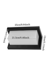 Rackhams Outdoor IP65 Waterproof Rectangular Wall LED Light - Black - One Size - thumbnail 4