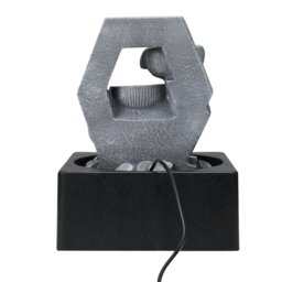 Rackhams LED Light Cascade Tabletop Fountain Relaxing Water Feature for Relaxation and Meditation Soothing Waterfall Design - thumbnail 5