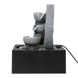 Rackhams LED Light Cascade Tabletop Fountain Relaxing Water Feature for Relaxation and Meditation Soothing Waterfall Design - thumbnail 4