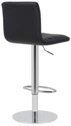 Rackhams Deluxe Aldo Black Bar Stool - Adjustable Swivel Home & Breakfast Bar Stool - thumbnail 4