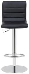 Rackhams Deluxe Aldo Black Bar Stool - Adjustable Swivel Home & Breakfast Bar Stool - thumbnail 3