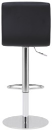 Rackhams Deluxe Aldo Black Bar Stool - Adjustable Swivel Home & Breakfast Bar Stool - thumbnail 5