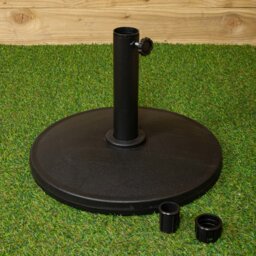 Rackhams 11kg Black Heavy Duty Round Garden Patio Parasol Umbrella Base - Outdoor Umbrella & Parasols