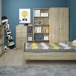 Rackhams 4 You Medium Narrow Bookcase in Sonama Oak - Sonama Oak - Wood - 1 - thumbnail 2