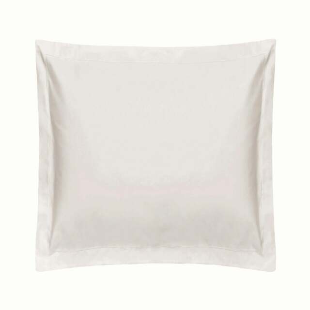 Rackhams 1000 Thread Count Cotton Sateen Continental Pillowcase - White - One Size - White - 100% Cotton - image 1