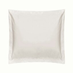 Rackhams 1000 Thread Count Cotton Sateen Continental Pillowcase - White - One Size - White - 100% Cotton - thumbnail 2