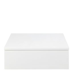 Rackhams Avignon Square Bedside Table with 1 Drawer in White - White - Manufactured wood - 1 - thumbnail 2