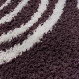 Rackhams Moodi Shaggy Purple Velvetine Rug - Ø 120 cm - thumbnail 4