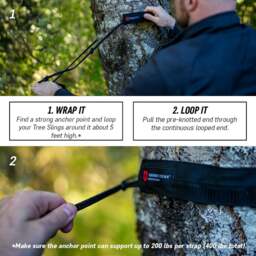 Rackhams Tree Slings Hammock Hanging Kit - thumbnail 5