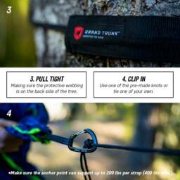 Rackhams Tree Slings Hammock Hanging Kit - thumbnail 6