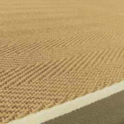 Rackhams Bordo Herringbone Jute Khaki Rug - 68x240cm - thumbnail 5