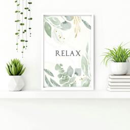 Rackhams Bathroom decorative accessories uk - Set of 3 art prints - A4 8.27 x 11.69 in / 21 x 29.7 cm - Satin Photo paper 280 gsm - Oak Frame - thumbnail 3