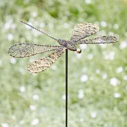 Rackhams Pantala Metal Dragonfly Garden Stake Decoration - Metal - thumbnail 3