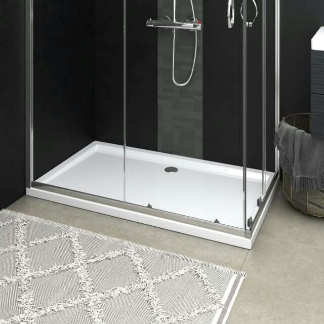 Rackhams Rectangular ABS Shower Base Tray White 70x120 cm
