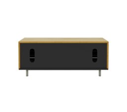 Rackhams Venice TV-Stand with 2 Doors & 2 Drawers Grey/Oak - Grey - thumbnail 3