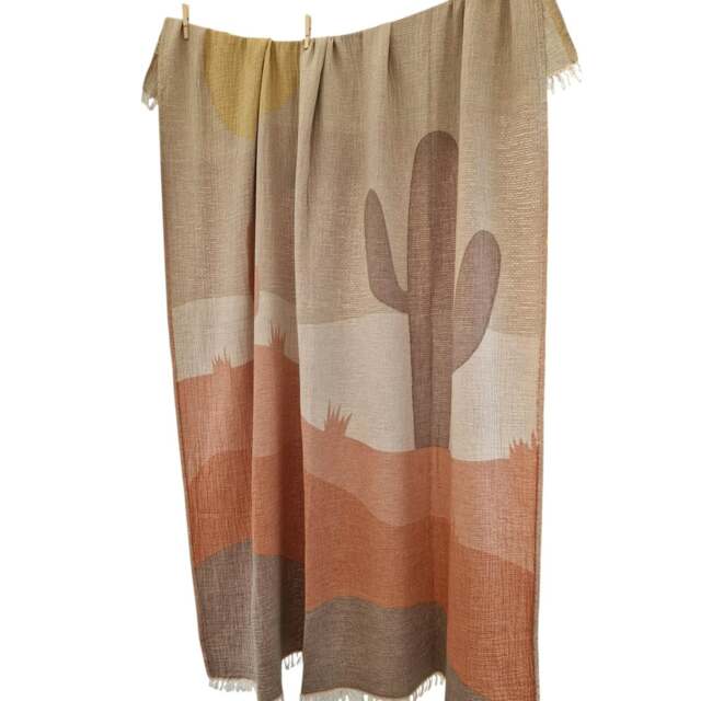Rackhams Sahara Muslin Cotton Throw Blanket - image 1