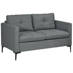 Rackhams Modern Loveseat Sofa Upholstered 2 Seater for Living Room - thumbnail 2