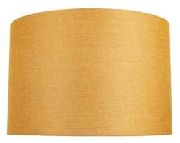 Rackhams Contemporary and Sleek 12 Inch Ochre Linen Fabric Drum Lamp Shade 60w Maximum