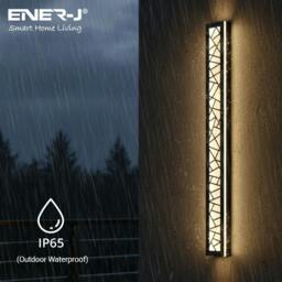 Rackhams 100cm Geometric Outdoor LED Wall Light – 48W CCT Tunable & Dimmable – IP65 - thumbnail 5