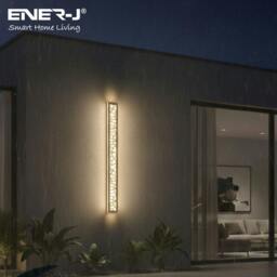 Rackhams 100cm Geometric Outdoor LED Wall Light – 48W CCT Tunable & Dimmable – IP65 - thumbnail 6
