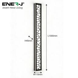 Rackhams 100cm Geometric Outdoor LED Wall Light – 48W CCT Tunable & Dimmable – IP65 - thumbnail 3
