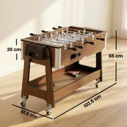 Rackhams 3 in 1 Reversible Multi Games Table with Lockable Wheels and Shelf - thumbnail 3