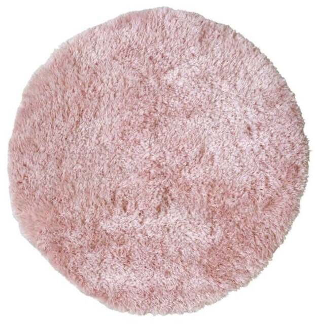 Rackhams Soft Washable Pink Shaggy Rug - SA-07 - Ø 100 cm