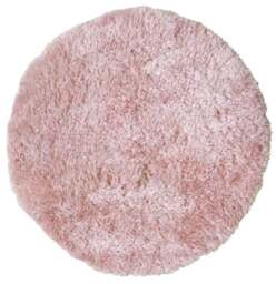 Rackhams Soft Washable Pink Shaggy Rug - SA-07 - Ø 100 cm - thumbnail 1