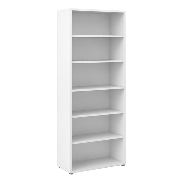 Rackhams Prima Bookcase 5 Shelves in White - White - Wood - 1 - image 1