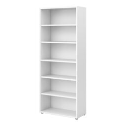 Rackhams Prima Bookcase 5 Shelves in White - White - Wood - 1 - thumbnail 3