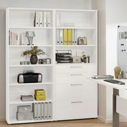 Rackhams Prima Bookcase 5 Shelves in White - White - Wood - 1 - thumbnail 6