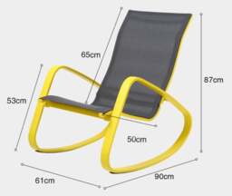 Rackhams IP023 Modern Rocking Chair, Indoor/ Outdoor Furniture - thumbnail 5
