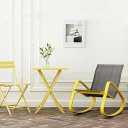 Rackhams IP023 Modern Rocking Chair, Indoor/ Outdoor Furniture - thumbnail 3