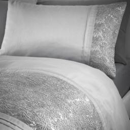Rackhams Rouen Silver Duvet Cover Set - Super King - thumbnail 3
