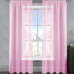 Rackhams Alessandria Sparkle Slot Top Voile Panel - 137cm x 228cm - Orange - thumbnail 6