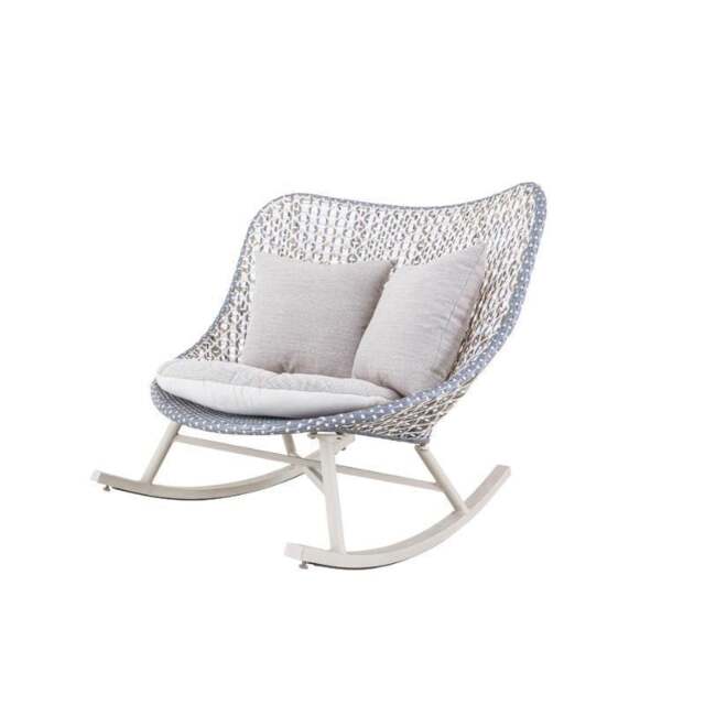 Rackhams Temescal Rattan Garden Rocking Chair, Indoor/ Outdoor Furniture - Grey - image 1