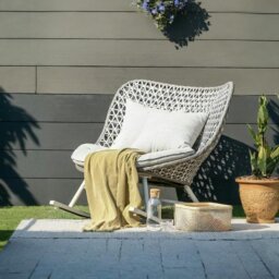 Rackhams Temescal Rattan Garden Rocking Chair, Indoor/ Outdoor Furniture - Grey - thumbnail 2