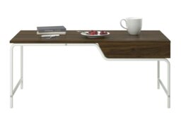 Rackhams Webster Coffee Table with 1 Drawer in Walnut Look - Brown - thumbnail 2
