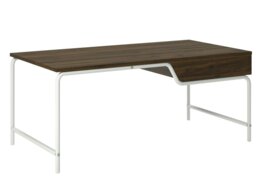Rackhams Webster Coffee Table with 1 Drawer in Walnut Look - Brown - thumbnail 1