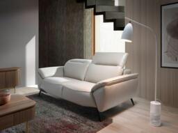 Rackhams Taupe leather sofa 6131/6132 - 2 - thumbnail 2