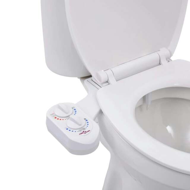 Rackhams Bidet Toilet Seat Attachment Hot Cold Water Single Nozzle - image 1