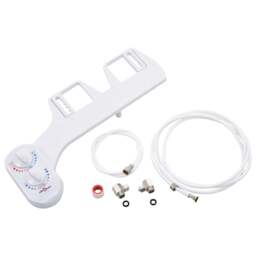 Rackhams Bidet Toilet Seat Attachment Hot Cold Water Single Nozzle - thumbnail 2