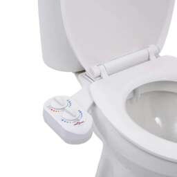 Rackhams Bidet Toilet Seat Attachment Hot Cold Water Single Nozzle - thumbnail 1