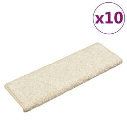 Rackhams Stair Mats 10 pcs 65x21x4 cm White - thumbnail 2
