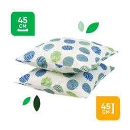 Rackhams Pair of Outdoor Scatter Cushions – Polka Dot Design - thumbnail 2
