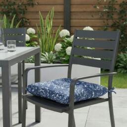 Rackhams Pair of Outdoor Seat Pads – Hampton Design Chair Cushions - thumbnail 3