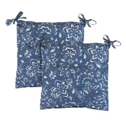Rackhams Pair of Outdoor Seat Pads – Hampton Design Chair Cushions - thumbnail 1