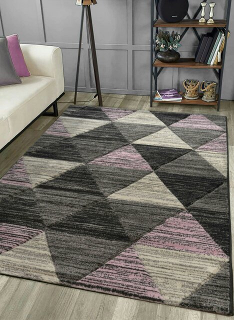Rackhams Vision Carved Rug - 60 x 110 - Pink - image 1