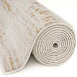Rackhams Carmel Cream-Gold Abstract Rug - 6030 - 80X300 cm - thumbnail 6